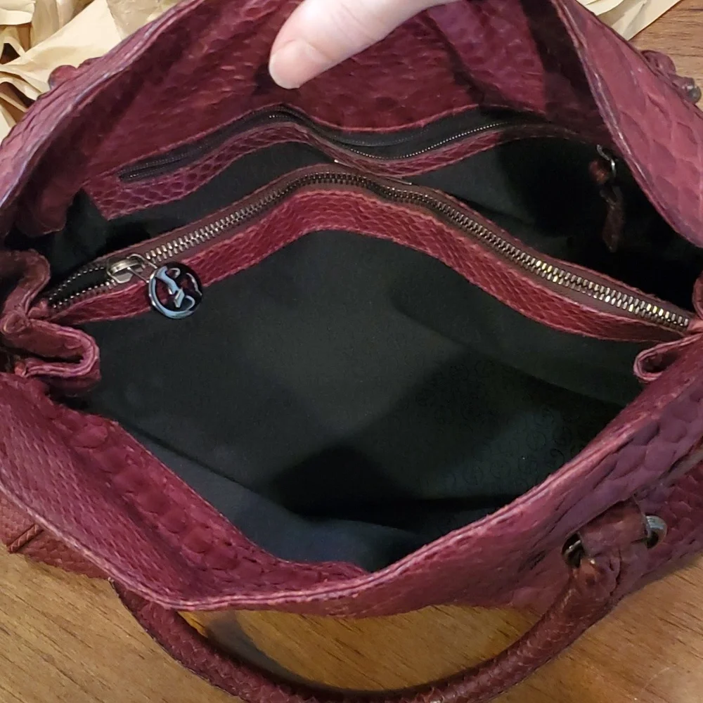 Giorgio Armani python skin bag